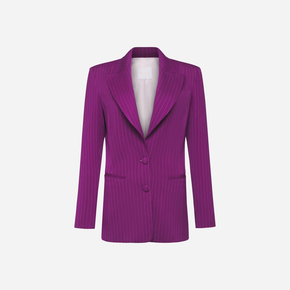 Mono Pinstripe Blazer